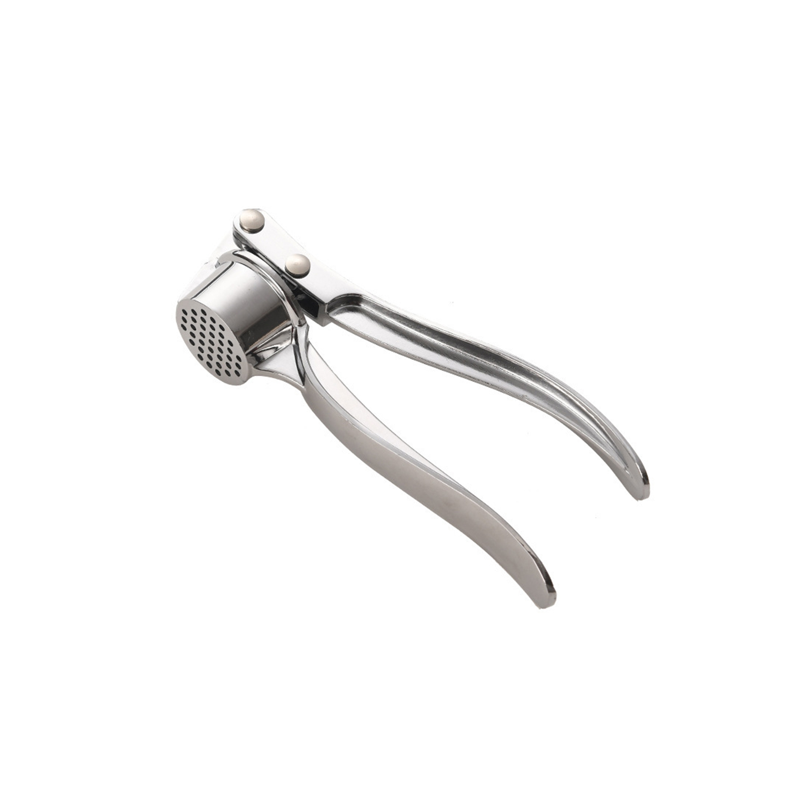 Knoblauchpresse Aus Edelstahl – Knoblauchpresse – Knoblauchzerkleinerer Für Knoblauch, Nüsse, Samen, Ingwer Und Knoblauch (silber – 15,5 X 5