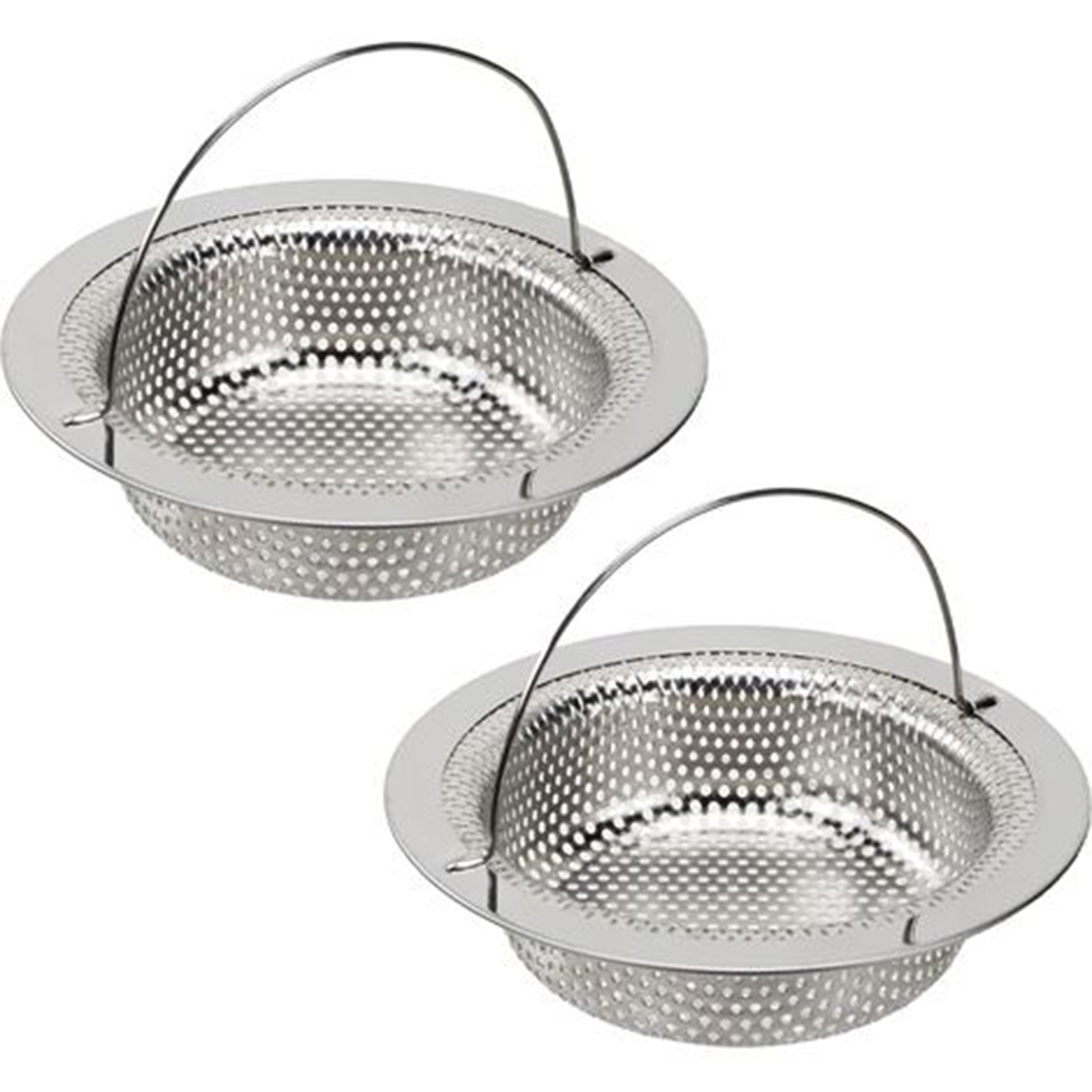 Spülbeckenfilter Aus Edelstahl – Außendurchmesser 11 Cm X Höhe 3 Cm – Verstopfungsfrei – Rostfrei – Mit Klappgriff
