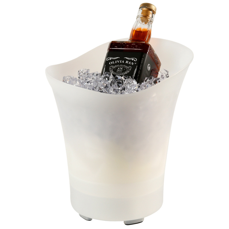 Led-eiskübel – Großes Fassungsvermögen Von 5 Litern – Led-eisbehälter – Eiskübel – Champagnerflaschenkühler – Perfekt Für Bierfeste Und Part
