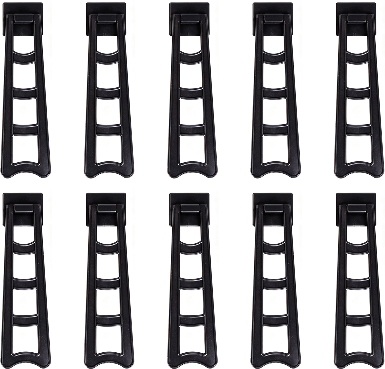 10 Schwarze Kunststoff-fotorahmenständer – Selbstklebend Und Bohrfrei – Staffeleistützen – Höhe 6–19 Cm (7–36 Zoll) – Für Gemälde, Kunstwerk
