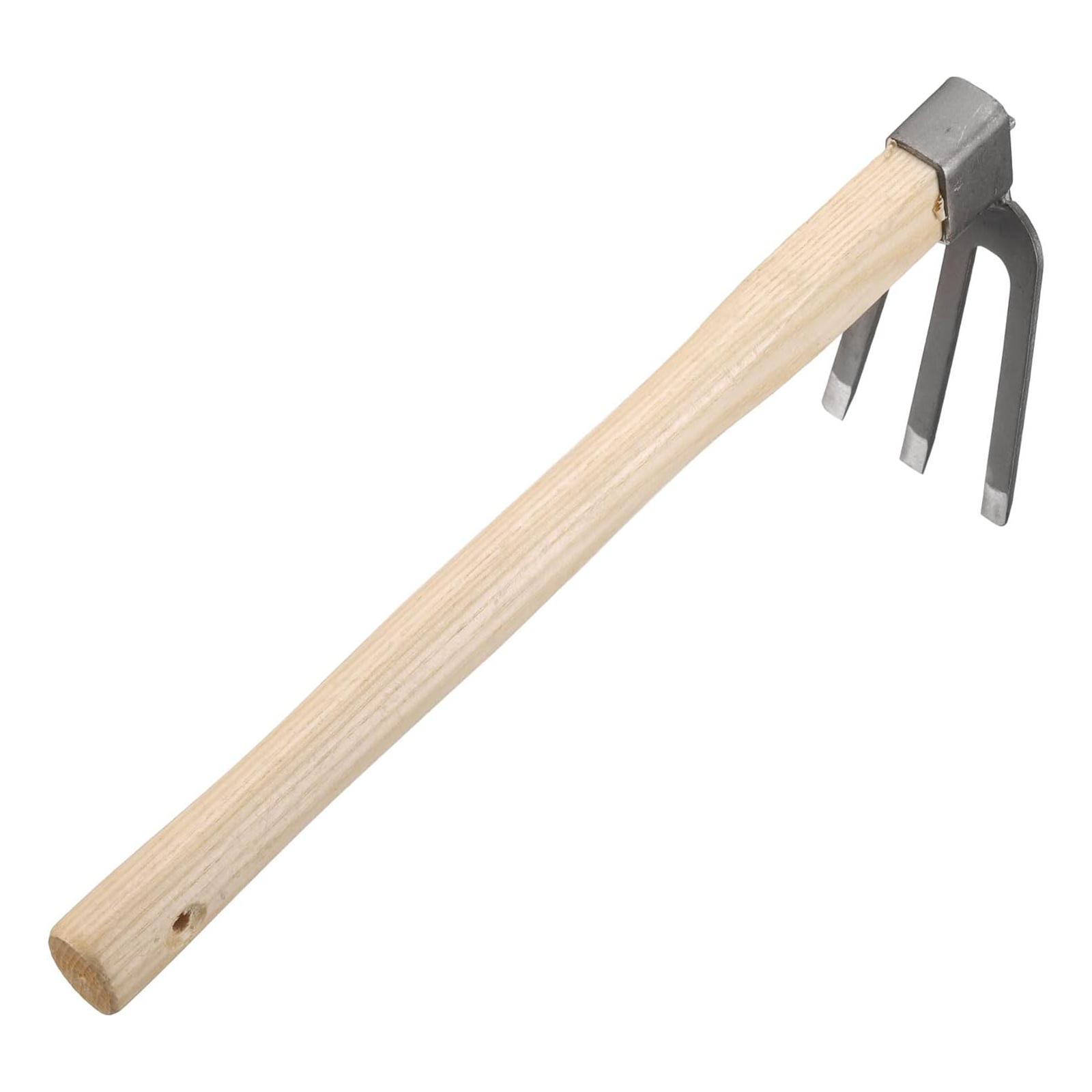 Kleine Gartenhacke - Handhacke - Botanische Hacke - Einhändige Gartenhacke - Gartenhacke Mit Holzgriff - Gartengerät Mit Holzgriff Und Drei