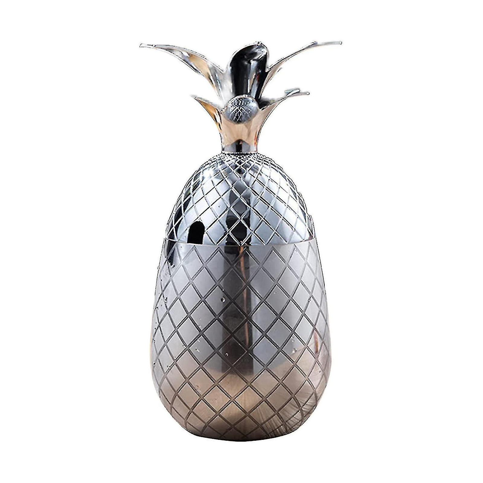 Ananasförmiger Eisbehälter Mit Deckel - Eisbehälter Aus Edelstahl - Cocktail-accessoire - Geeignet Für Bierfeste Und Partys.