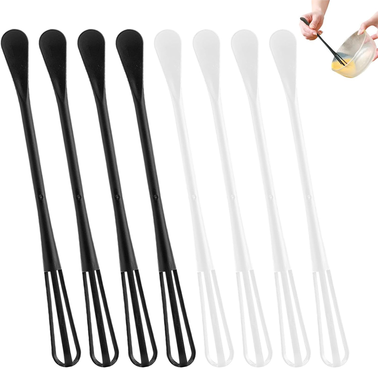 Mini-schneebesen - 2-in-1 Kleiner Schneebesen Und Löffel Für Die Küche - Multifunktionaler Mini-zuckerlöffel - Kleiner Küchen-schneebesen Zu