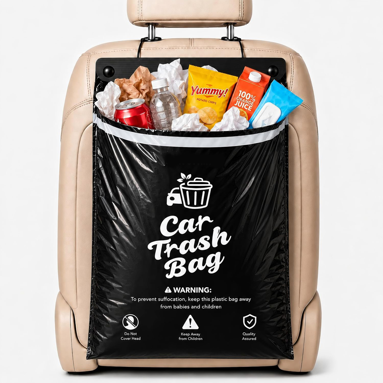 50 Stück – 1 Packung Müllbeutel Für Autos – 2–5 Gallonen (ca. 9–5 Liter) Einweg-müllbeutel Für Autos, Suvs, Lkws Und Wohnmobile – Auslaufsic