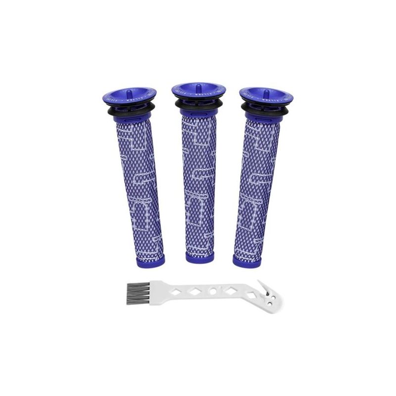 Paar Mit 3 Staubsaugerfiltern, Kompatibel Mit Dyson V6/7/8/dc58/dc59, 16,8 X 4,8 X 4,8 Cm