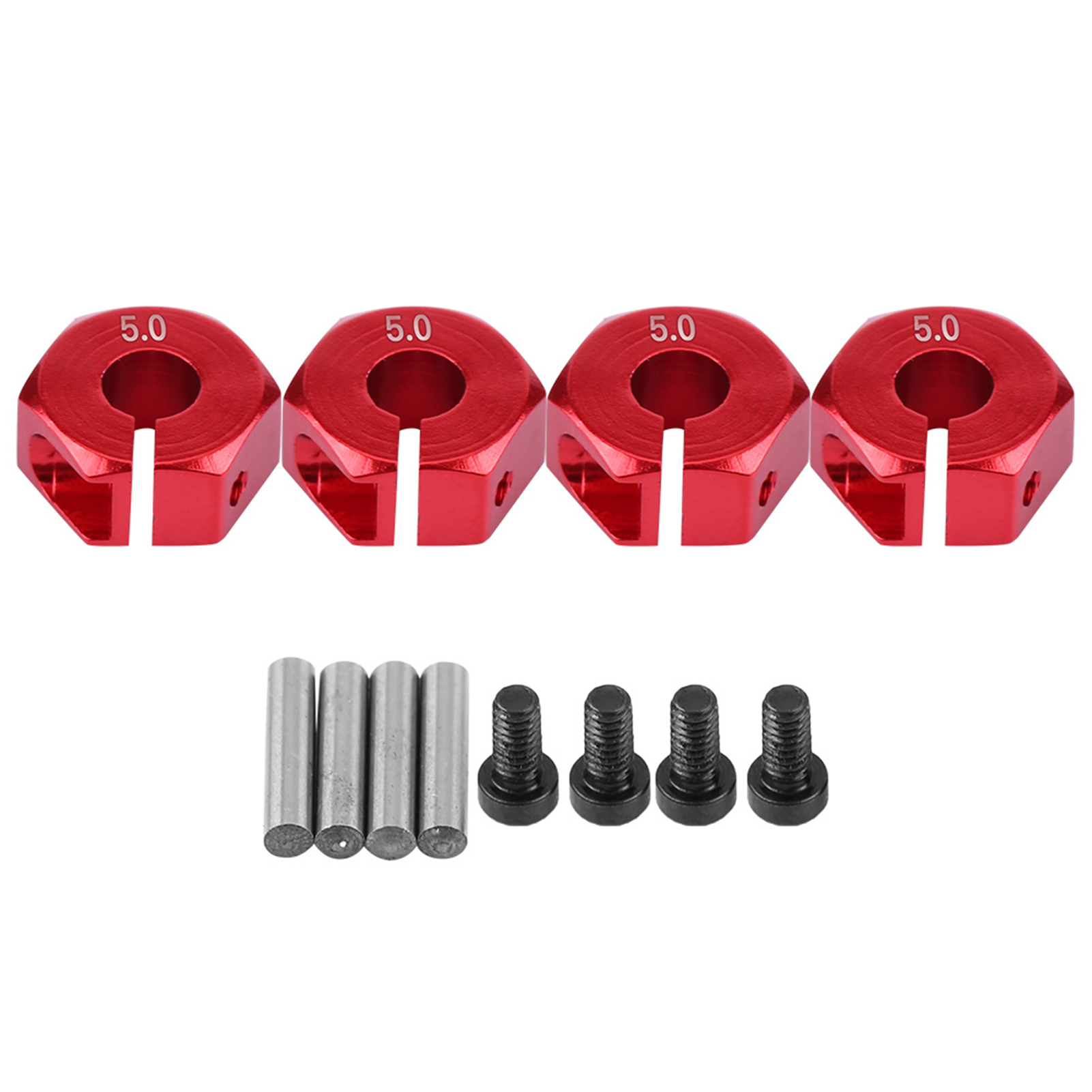 12-mm-sechskantadapter Für Hsp Sakura 1/10 Rc-räder – 5-mm-achse, Rot – Universal-sechskantnabe