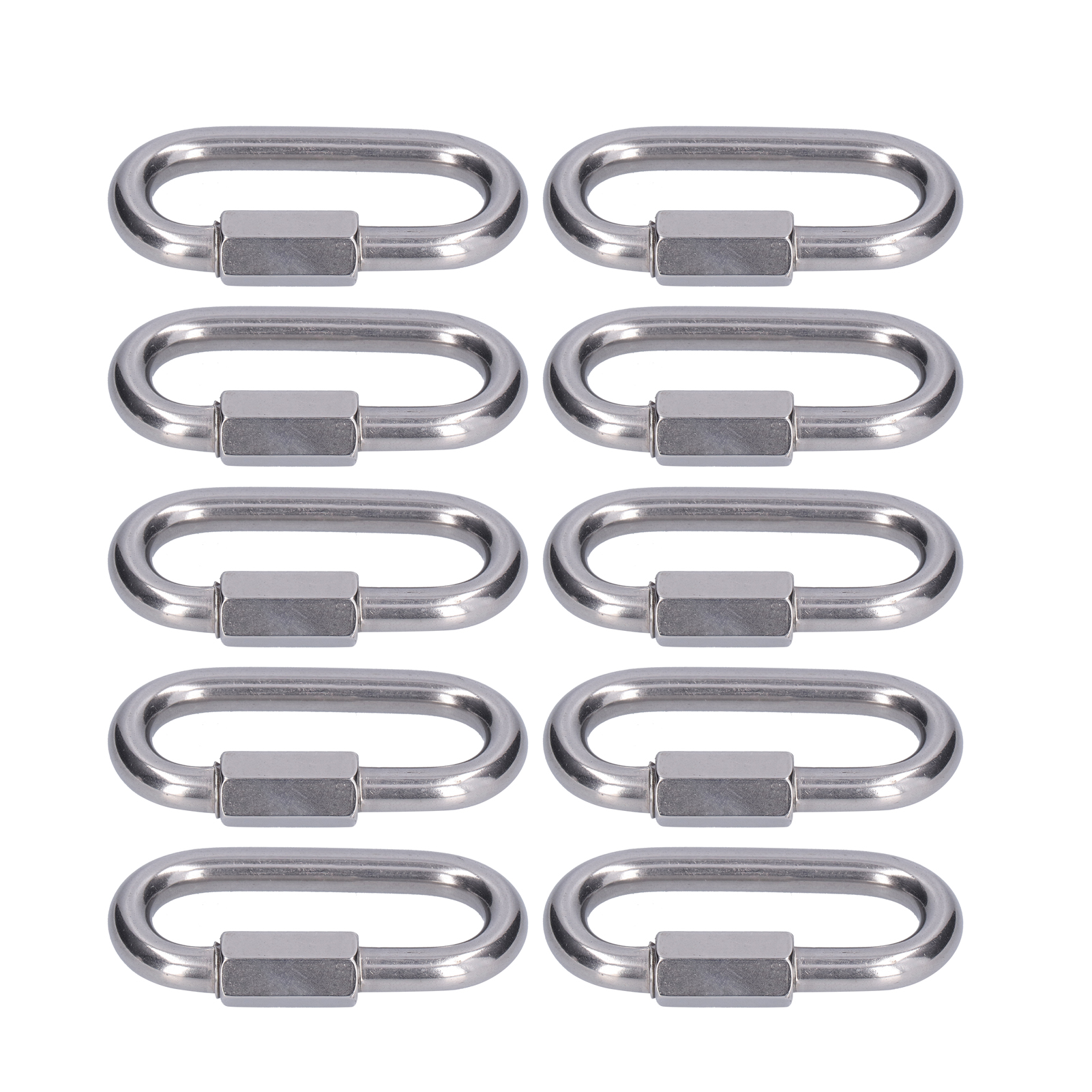 M3.5 Schnellverbinder - 10 Massive Kettenverbinder