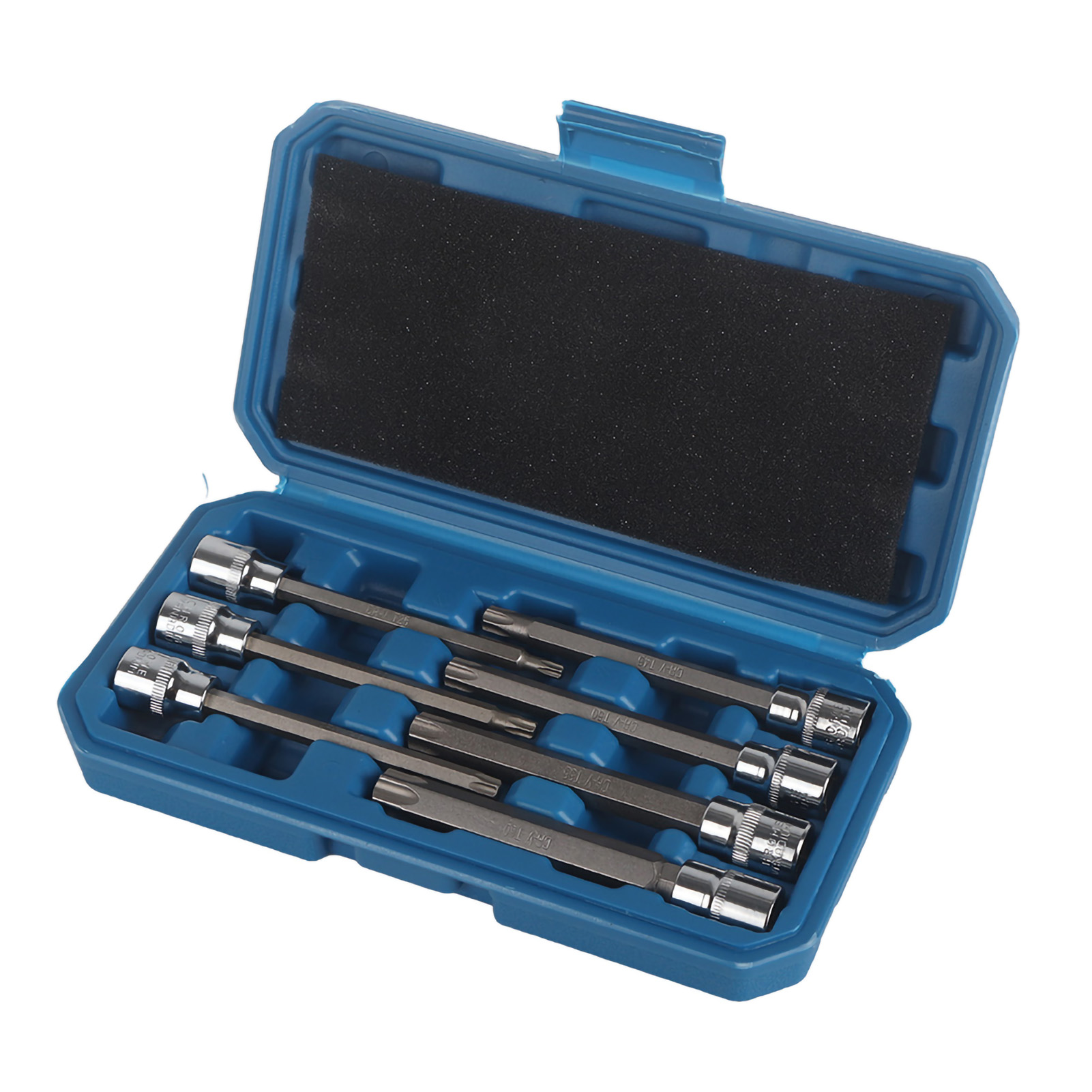 7-teiliger Torx-steckschlüsselsatz – Chrom-vanadium-stahl Mit Blauem Koffer