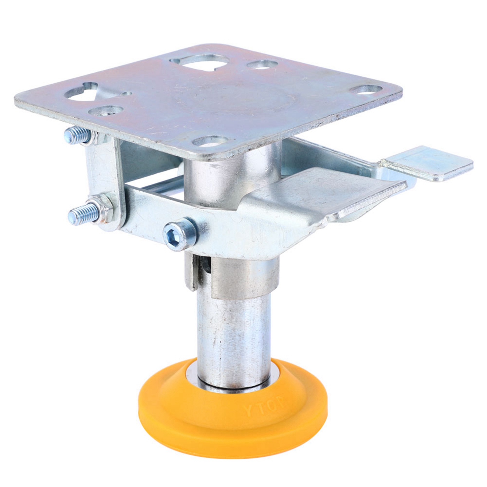 Rollenbremse Für Transportwagen – Verzinkter Verriegelungsmechanismus Mit 7,6 Cm (3 Zoll) Tpu-bremsscheibe
