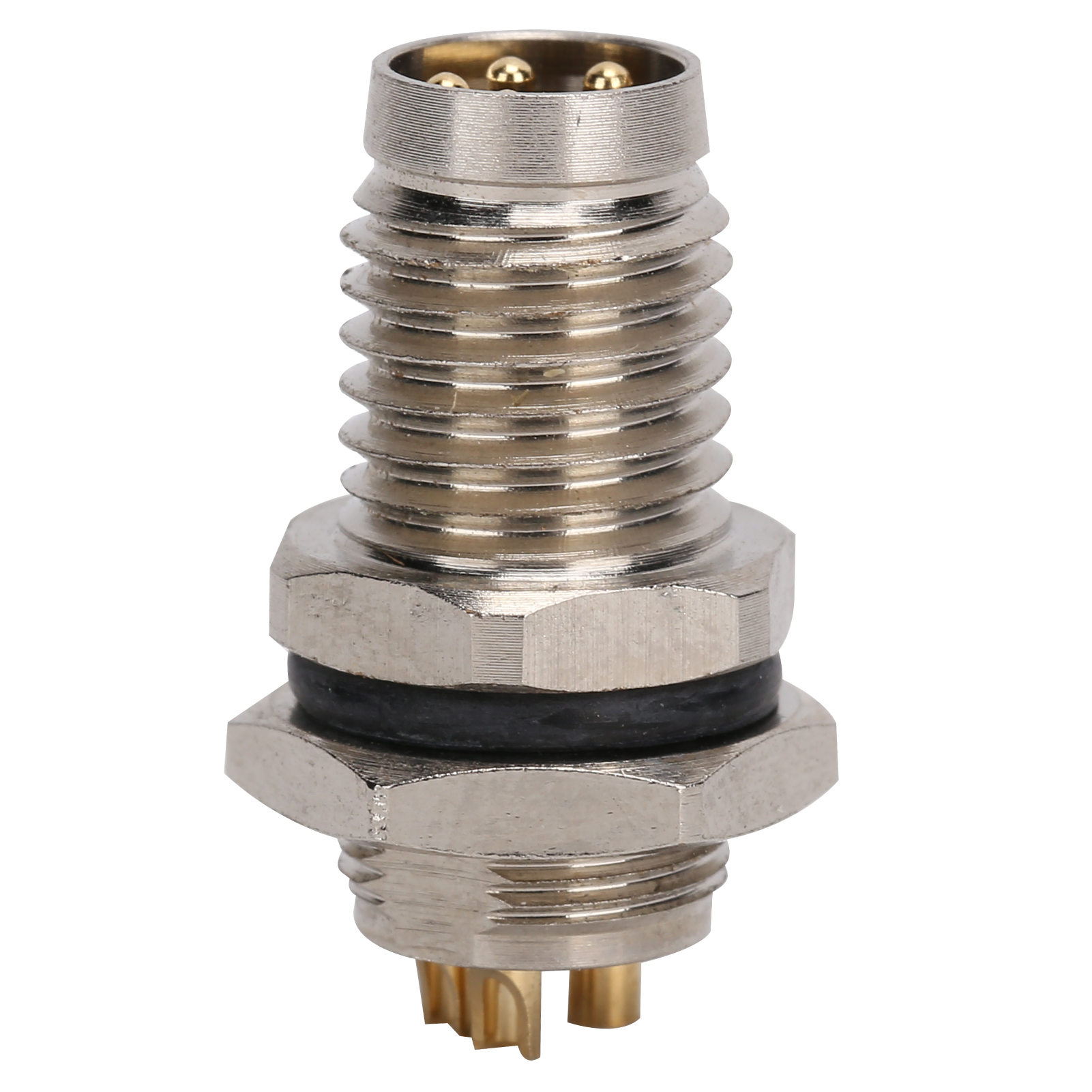 M8 4-poliger Stecker – Ip67 Vernickeltes Messing Für Sensoren