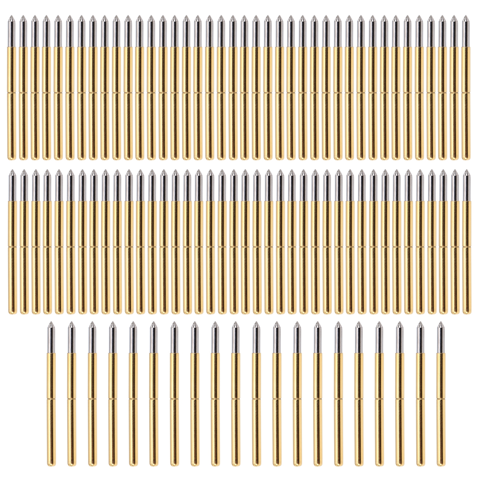 Packung Mit 100 P125-b 2,0-mm-prüfspitzen – Federbelastete Messing-pogo-pins Für Prüfspitzen