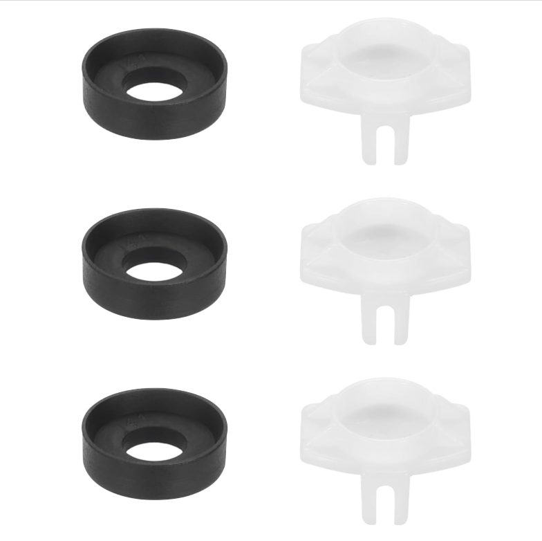 Set Mit 3 Umstellventilen Und Dichtungsmanschetten, Reparaturset Für Dusch- Und Badewannenausläufe, Ersatzteile Für Badewannenarmaturen Oder Sanitärarmaturen
