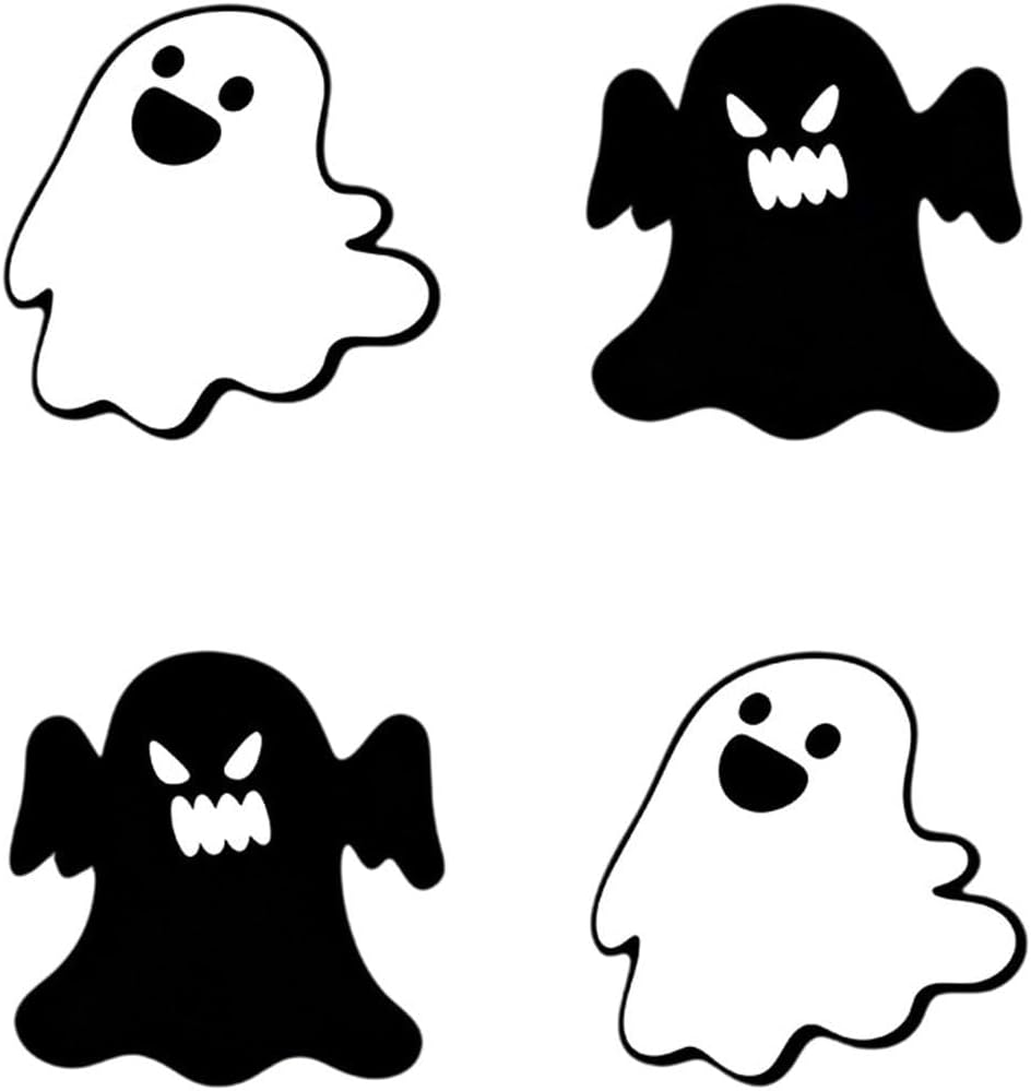 Hitzebeständige, Geisterförmige Untersetzer Aus Holz Für Halloween-kaffeetassen
