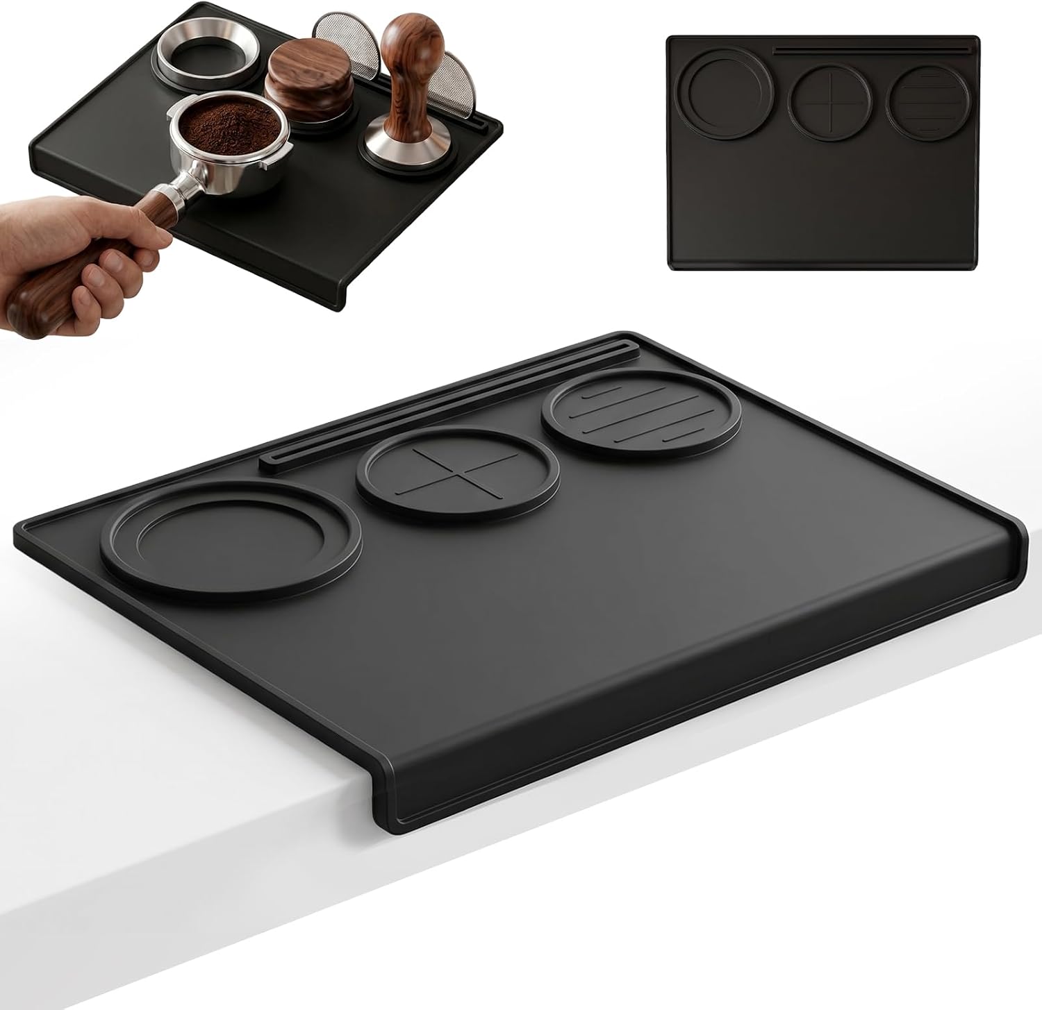 Espressotamper, 90-grad-winkel-silikontamper.