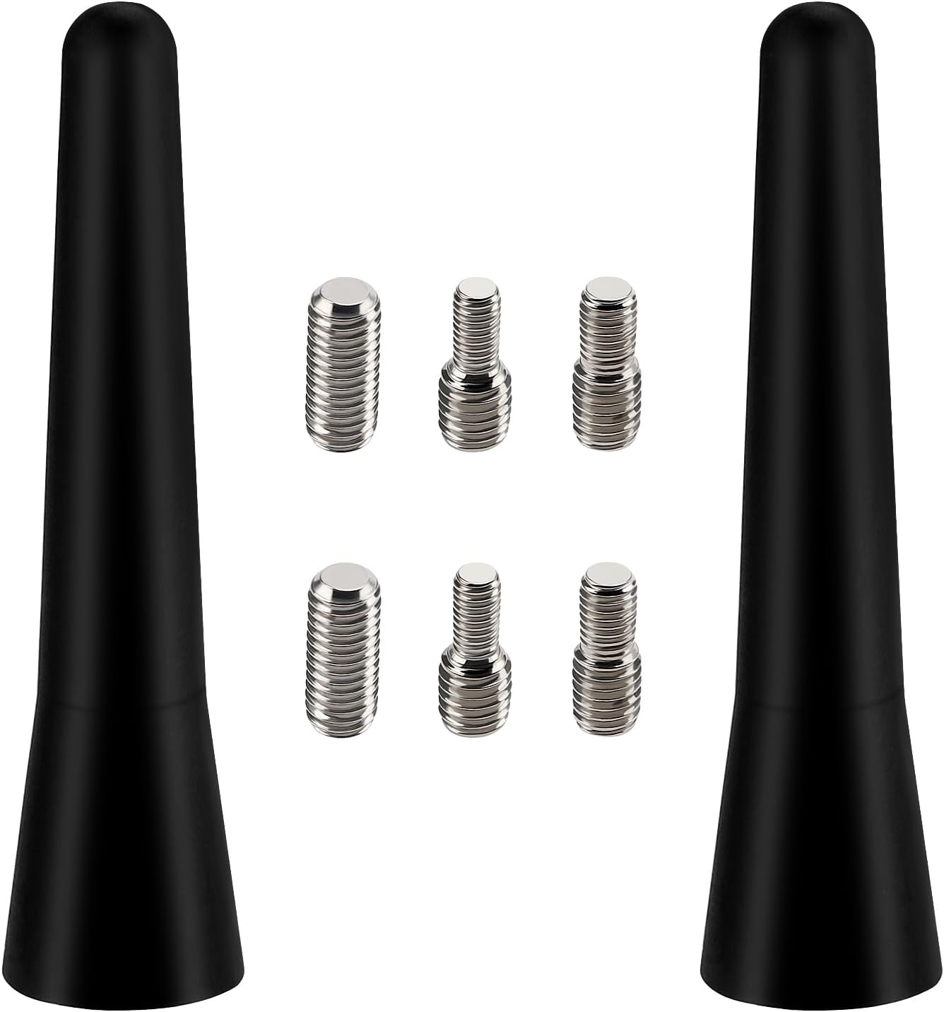 Stück 6,5 Cm Mini-kurzantennen Für Autos, Fm/am-antennenstab, Universelle Mini-autoantenne, Mit 6 Schrauben M4/m5/m6 Für Fm/am-radioempfang