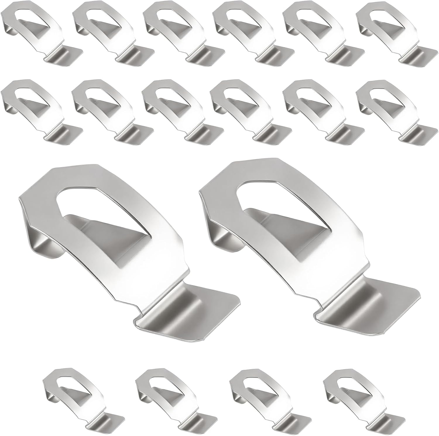 18 Metall-bilderrahmenclips, Befestigungselemente Für Rückplatten, 35 X 12 Mm Drehbare Federclips, Befestigungsmaterial Für Bilderrahmen, Silber