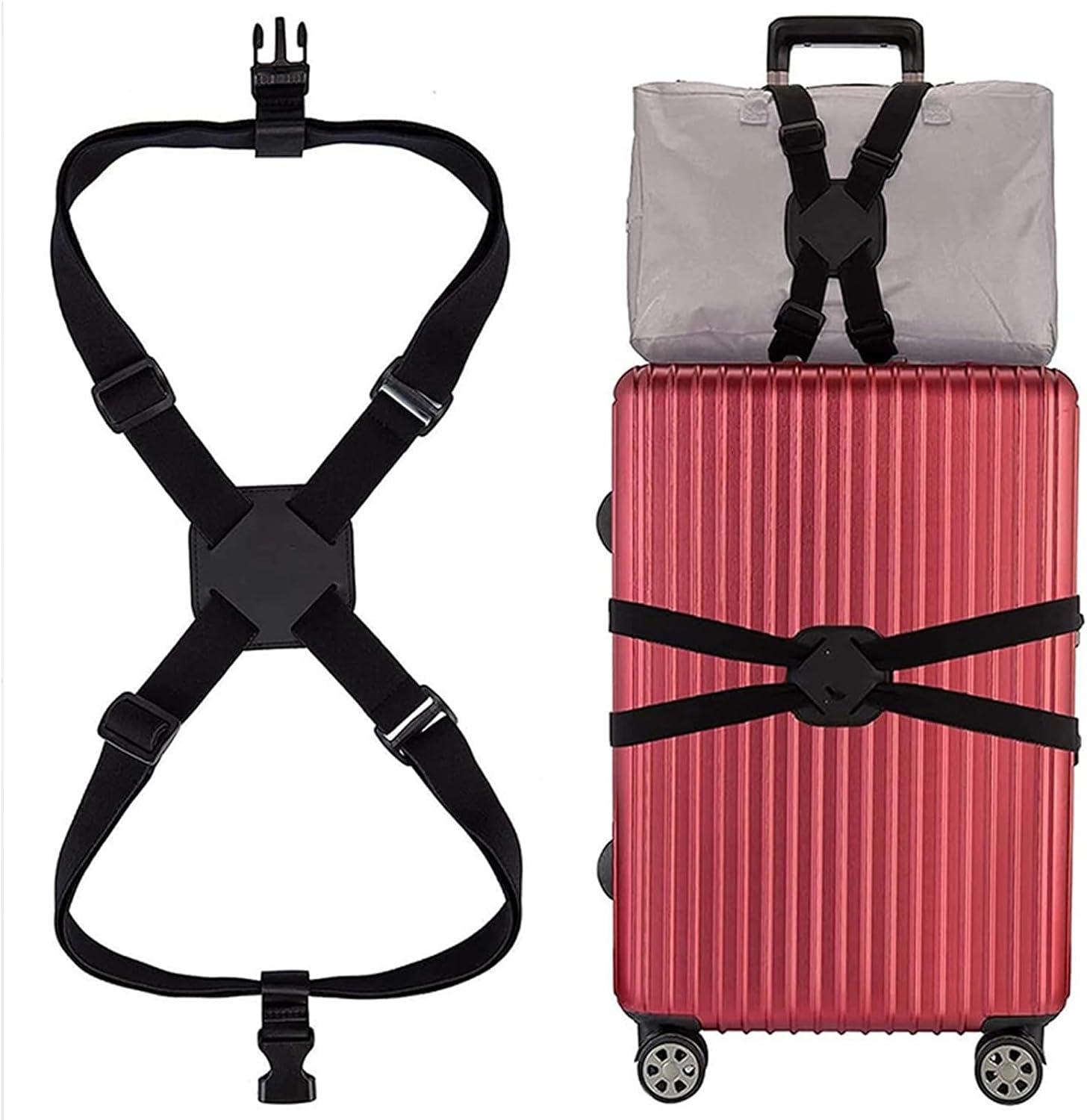 Elastische Reisegurte, Gepäckgurte Und Elastische Taschenverschlusskordeln (schwarz)