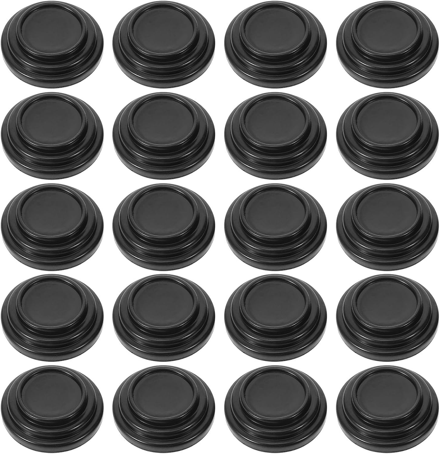 Schwarze Gummistoßdämpfer Für Autotüren, Antivibrations- Und Stoßdämpfung, 20 Stück Für Autotüren Bei Schlechten Lichtverhältnissen