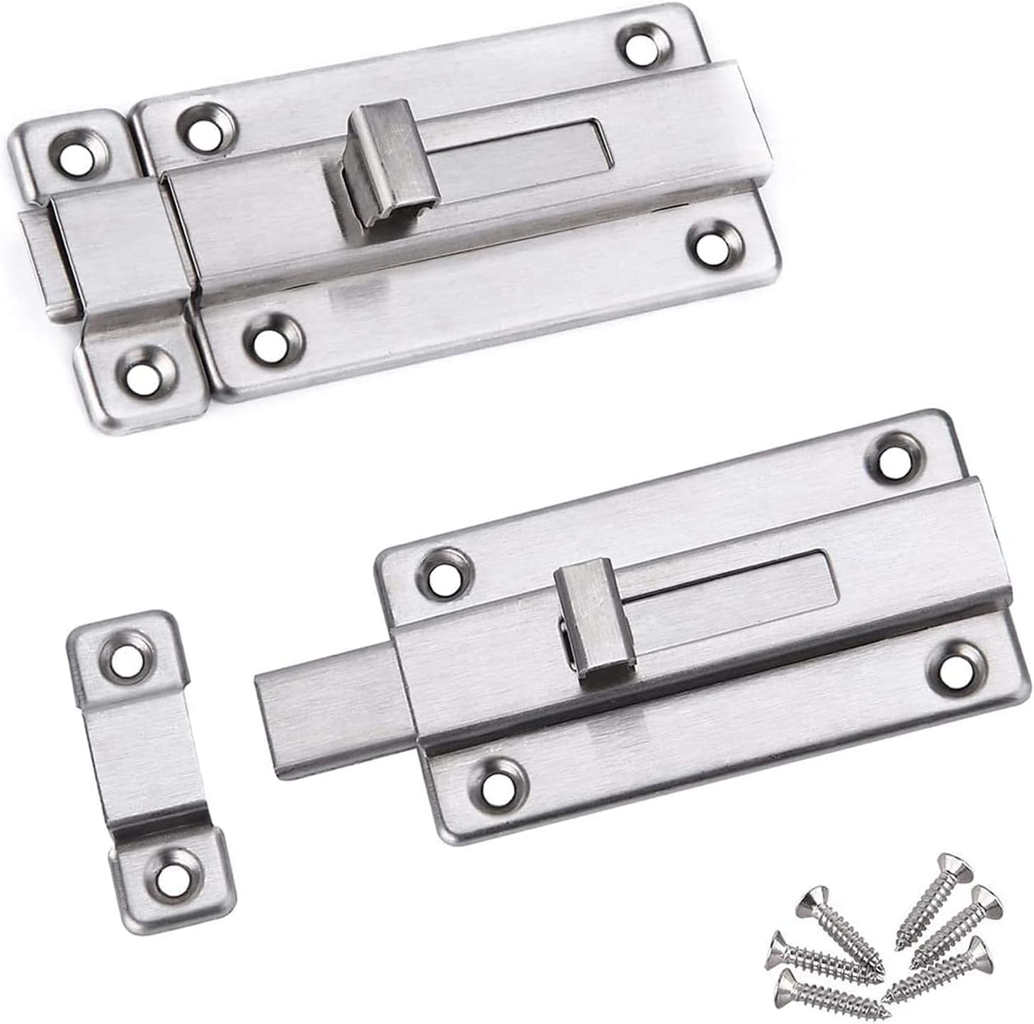 Türschlösser Mit Bolzenverschluss (3,0 Zoll, 2er-set) – Türschlösser Aus Edelstahl, Geeignet Für Alle Arten Von Innentüren.