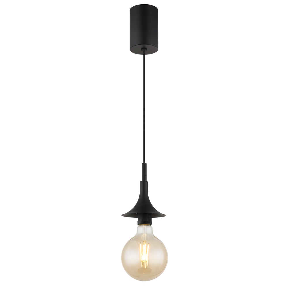 Pendelleuchte Hängeleuchte Wohnzimmerlampe Höhenverstellbar Schwarz H 125 Cm