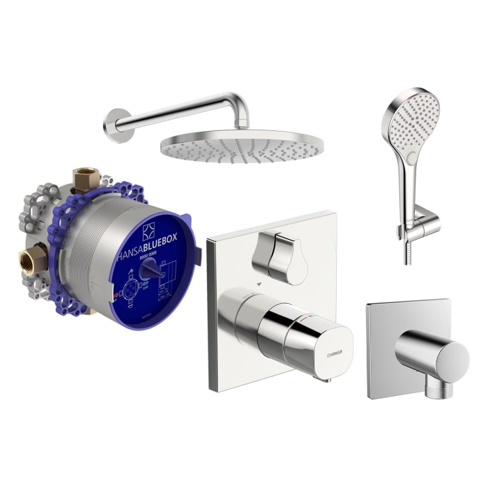Hansa Hansaliving Thermostat Duschsystem Komplettset