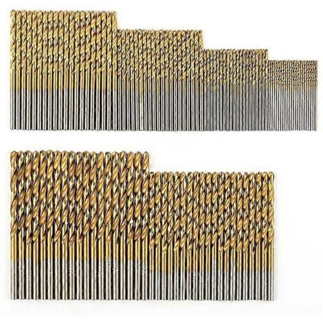 120-teiliges Hss-titan-bohrerset Für Metalle Und Stahl.