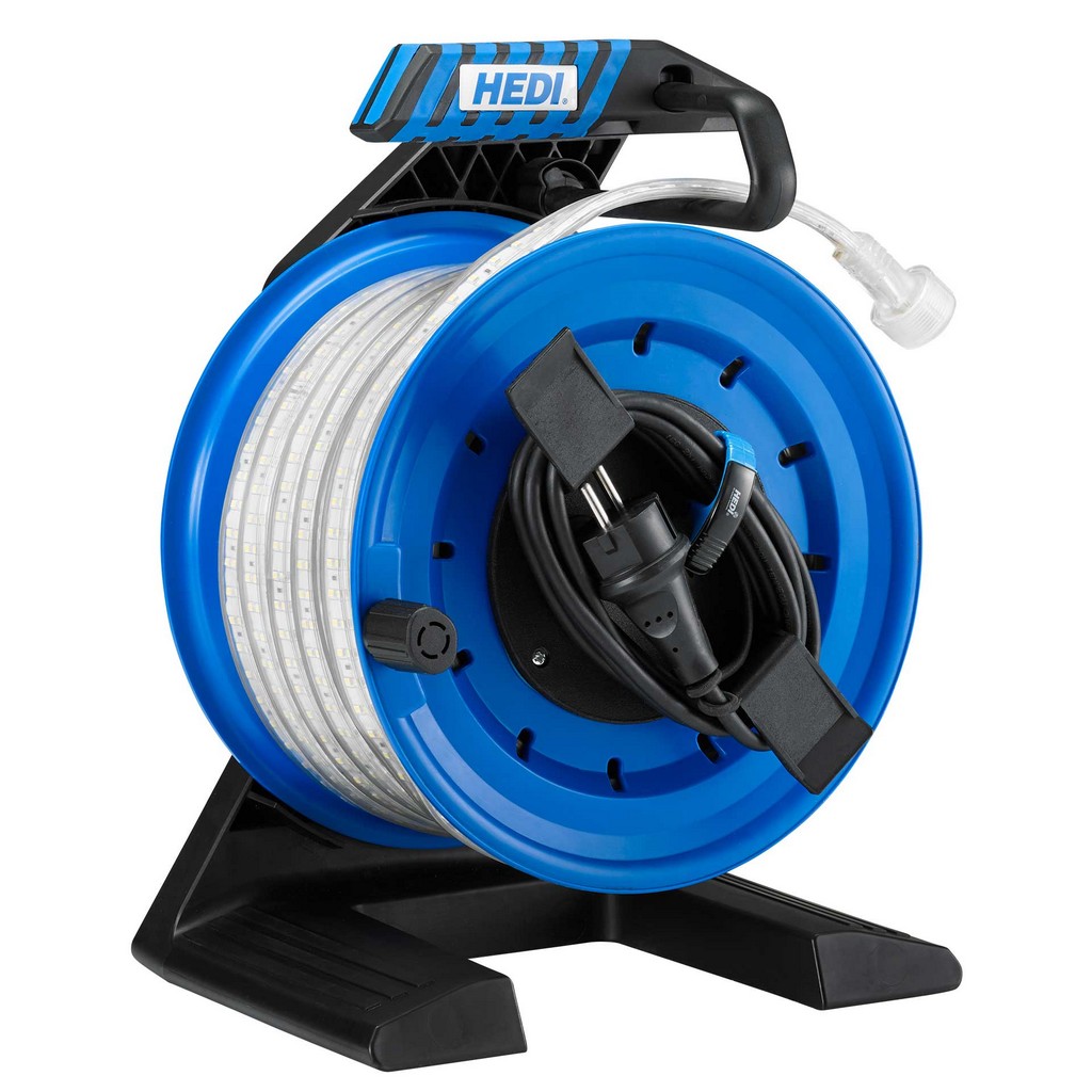 Hedi Led-lichtband-trommel Flex Companion Ø 250 Mm Vollkunststoff 15 M Lb15t