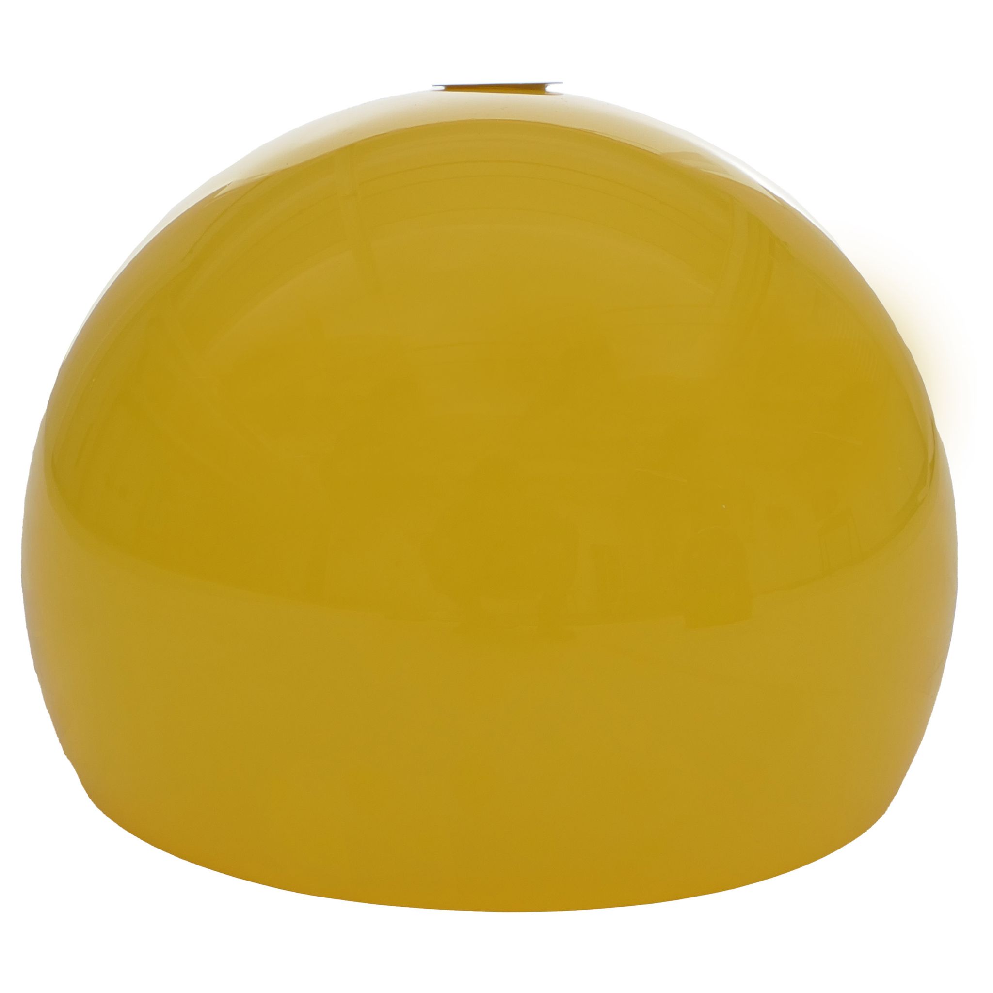 Lampenschirm Hhg-106 Für Bogen- Und Pendelleuchte, Ersatzschirm, Ø 40cm, Kunststoff Gelb