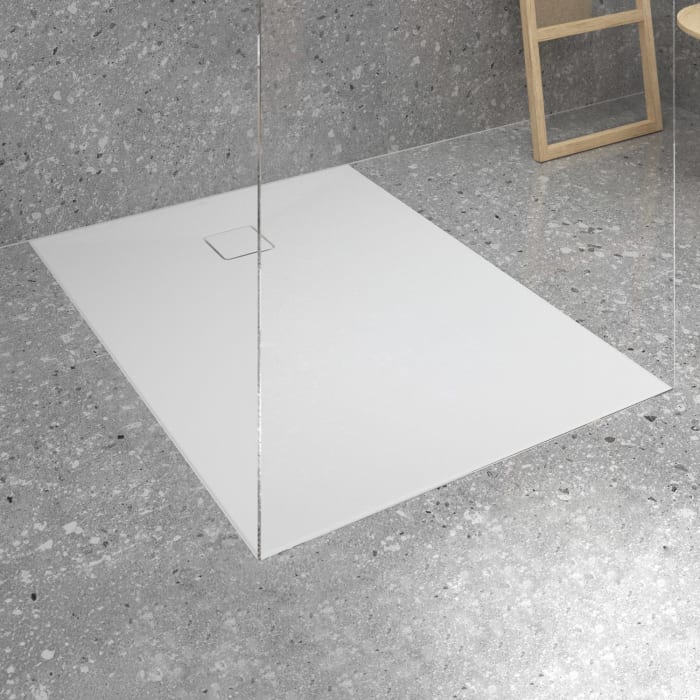 Ideal Standard Lastani Duschwanne 120 X 90 Cm Aus Sanitär-acryl Mit Polymer-mineralgusskern (stonetech™), Antirutsch-oberfläche, Bodenebener Einbau