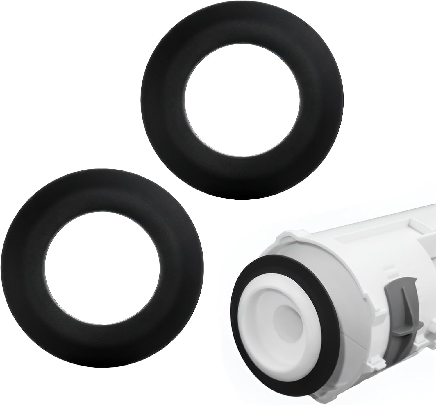 Stück Toilettenspüldichtungen, Kompatibel Mit Siamp Optima 49 50 72 Mm X 45 Mm Toilettenspülventildichtungen, Ersatz Aus Silikon 34490507 (schwarz)
