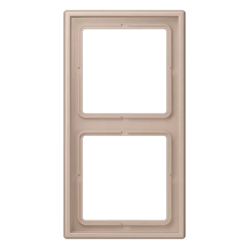 Jung Rahmen 2fach, Ls 990, Duroplast Lackiert, Ombre Brûlée Claire (32131), Senkrechte Und Waagerechte Montage Lc 982 240