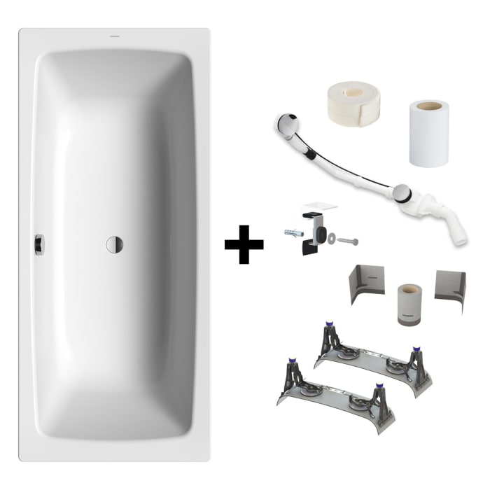 Kaldewei Cayono Duo Mod. 725 Badewanne 180 X 80 Cm Mit Installationsset Bis 5042