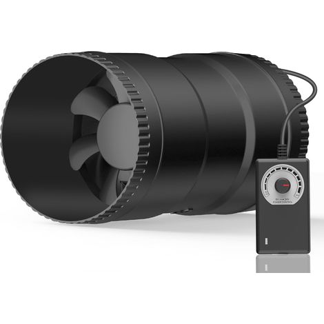 100-mm-abluftventilator, 6 W, 221 M³/h – Hoher Luftdurchsatz – Drehzahlregler – Für Keller Und Garagen
