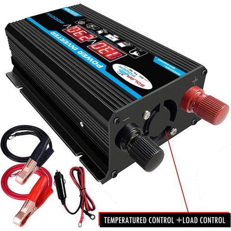 12v Auf 220v 4000w Sinus-wechselrichter – Fernbedienung – Zwei Ac-steckdosen Für Wohnmobile Und Lkws – Unterspannungs- Und Überlastschutz