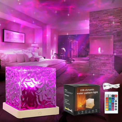 16-farbiger Led-sternenhimmelprojektor – Fernbedienung – Usb-aufladbar – Nachtlicht Für Babys Und Kinder – Entspannende Atmosphäre