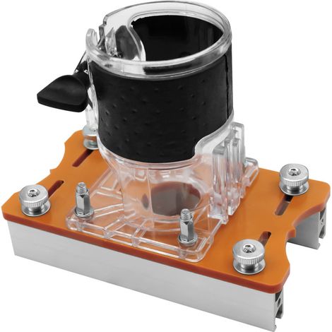 2-in-1-fräs- Und Trimmer-montagehalterung – Aluminiumlegierung – Verstellbereich Bis Zu 5 Cm – Zum Anfasen Und Nuten