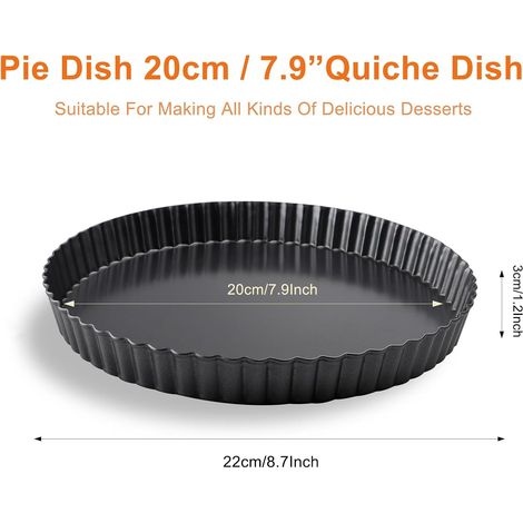 20 Cm Tarteletteform, Kuchenform Mit Hebeboden, Tarteform Mit Herausnehmbarem Boden, Sichere Kuchenform, Tarteform, Tarteform Für Quiche, Tarte
