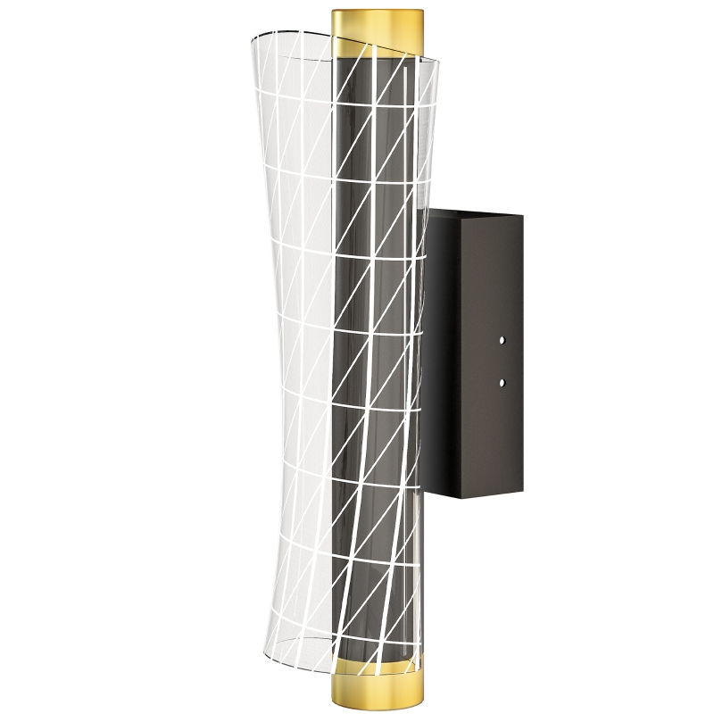 2er Set Wandleuchten Mit Led, Gitterdesign, Dimmbar, Für Wohn- Und Schlafzimmer