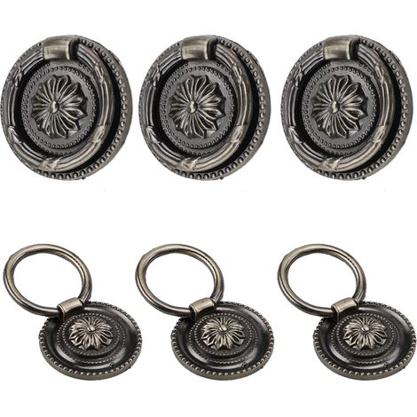 6 Stück Vintage-möbelgriffe Aus Messing Mit Schrauben Für Schubladen, Schränke Und Antike Möbel