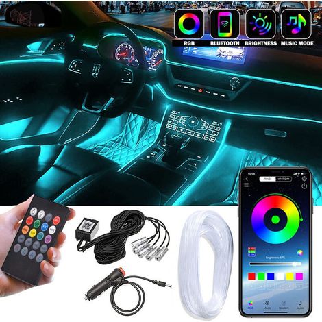 8 M Led-lichtleiste Für Den Fahrzeuginnenraum – Usb-betrieben – Farbverlauf- Und Blinkmodus – Wasserdichtes El-material