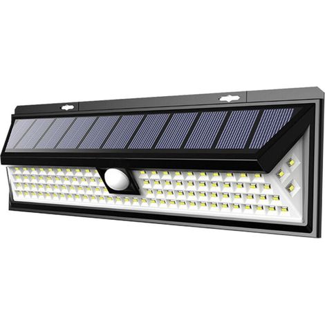 90 Leds, 800 Lm, Solar-außenleuchte – 1800 Mah Lithium-ionen-akku – Pir-bewegungsmelder (reichweite Bis Zu 5 M) – Wasserdicht Für Den Garten