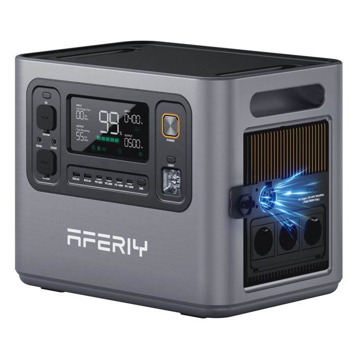 Aferiy 3000w Elektrische Station, Hochleistungs-nomadenbatterie Mit Schnellladung Für Zuhause, Camping, 220v-240v