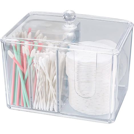 Aufbewahrungsbox Für Wattestäbchen, Durchsichtiger Acryl-wattestäbchenhalter, Wattestäbchen Fürs Badezimmer