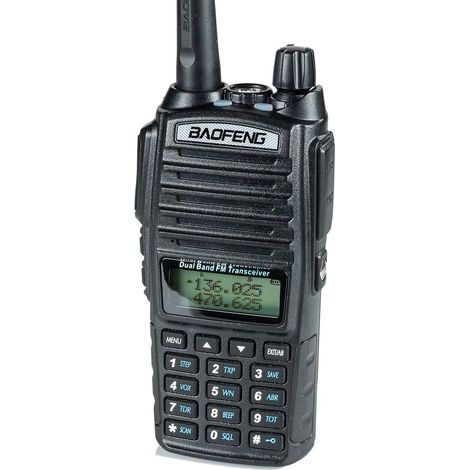 Baofeng Uv-82hp Walkie-talkie – Dualband Vhf 136–174 Mhz Und Uhf 400–520 Mhz – Reichweite Bis Zu 96 Km – 128 Kanäle – 7 W Sendeleistung