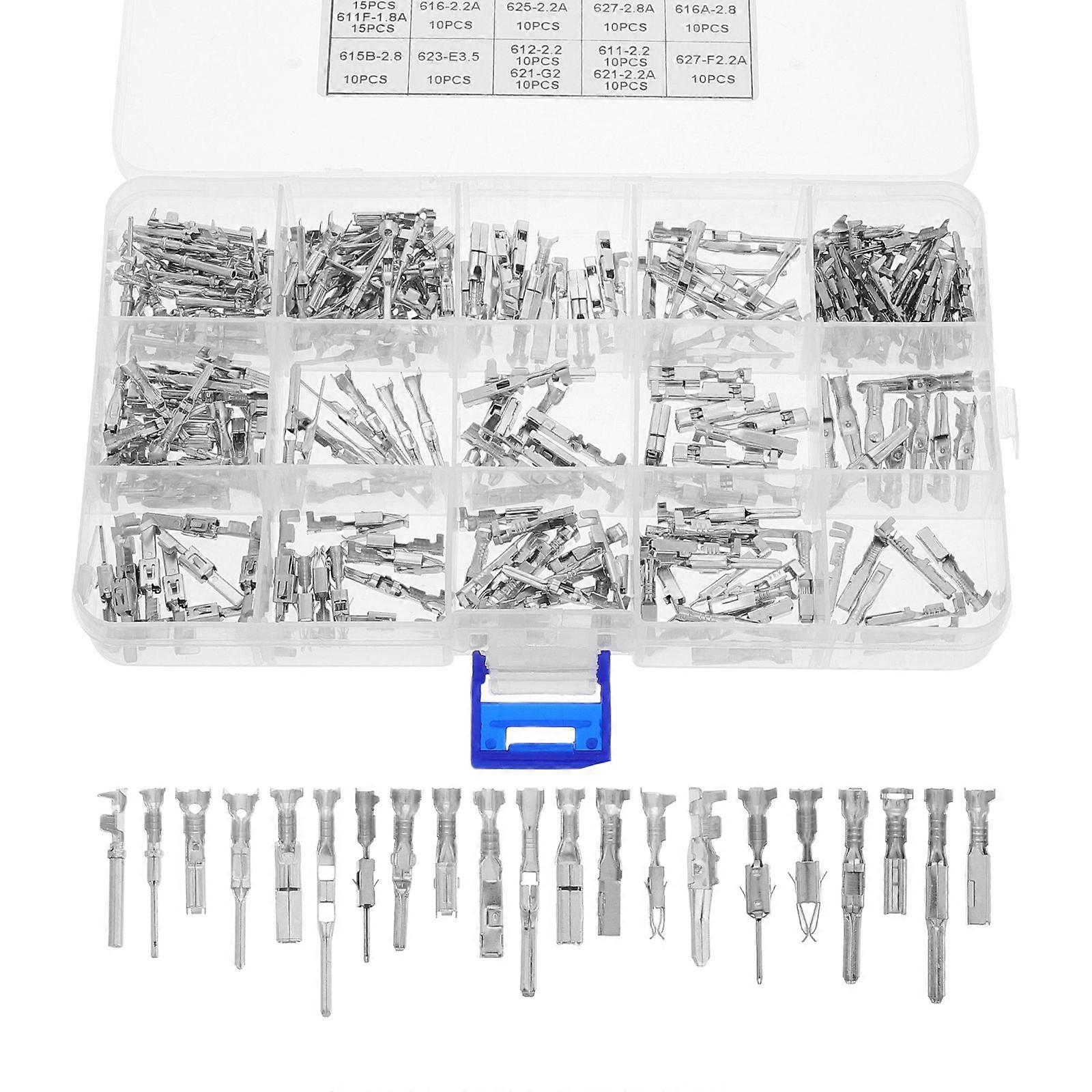 290-teiliges Kfz-elektrik-anschlussstift-set 1-3,5 Mm Stecker Und Buchse Kfz-kabelverbinder Elektrische Steckverbinder[d]