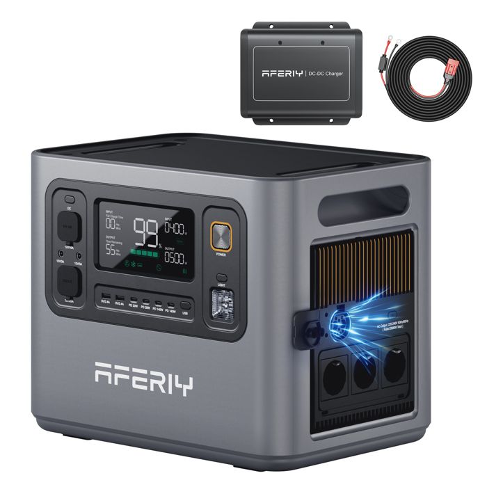 Aferiy P300 Tragbare Elektrische Station 3000w Mit 580w Dc-dc Ladegerät, Für Zuhause, Camping, Stromausfall