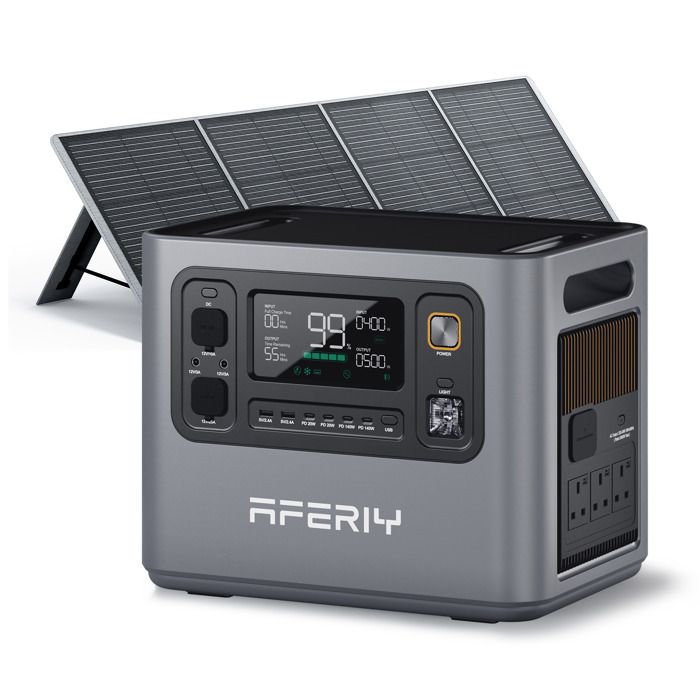 Aferiy P300 Tragbare Elektrische Station 3000w 2048wh Mit Etfe Solarpanel 200w, Erweiterbar Auf 10,24kwh, 220v-240v