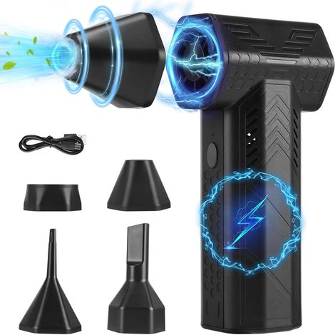 Druckluftgebläse 130.000 U/min – 7500-mah-akku – 3 Geschwindigkeitsstufen – Windgeschwindigkeit 52 M/s – Reinigung Von Tastaturen Und Autos
