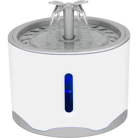Elektrischer Trinkbrunnen Für Katzen (2,6 L) Mit Zirkulationsfilter Und Sicherheitsnapf