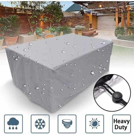 Gartenmöbelabdeckung 200 X 200 X 85 Cm – Wasserdichtes 210d Oxford-gewebe – Wetterschutz – Abdeckung Für Tisch Und Stühle